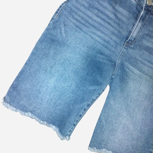 democracy high waisted blue denim shorts - Picture 1 of 6